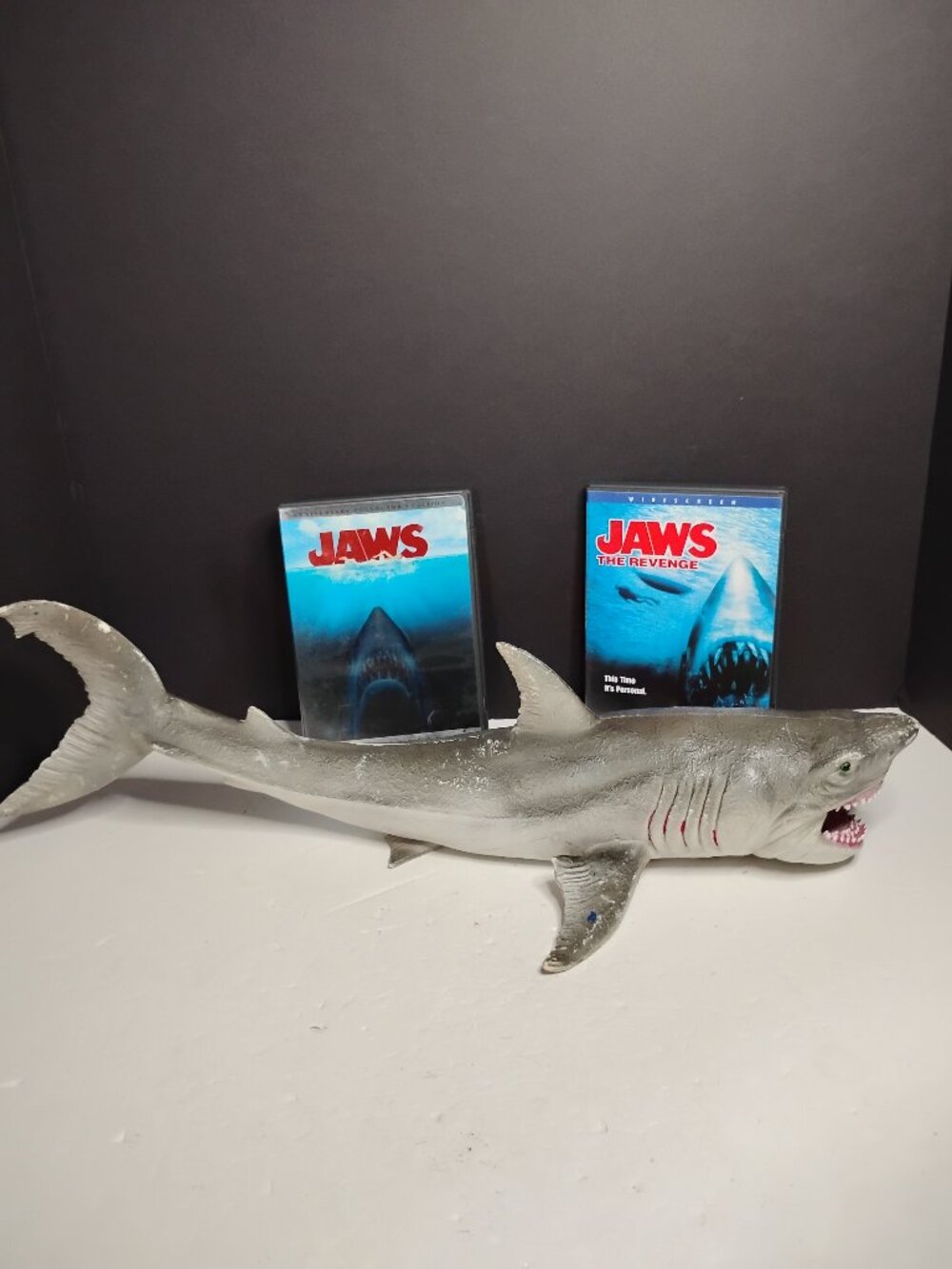 Jaws Movies And Large 22" Vintage Rubber Shark